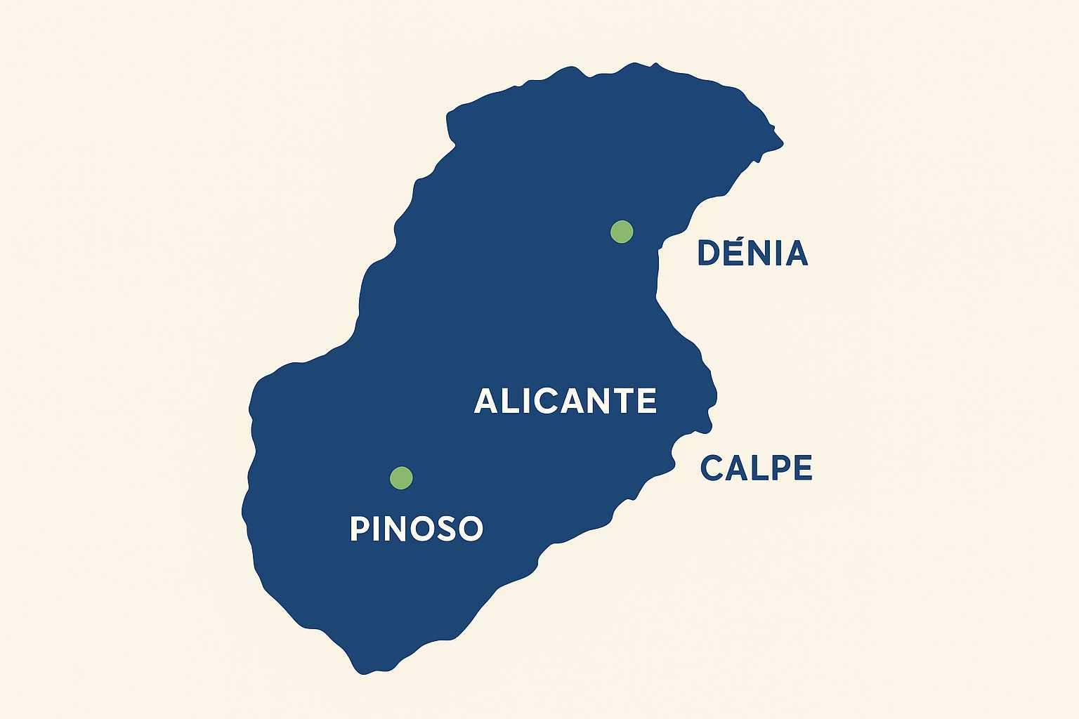 kaart van Alicante